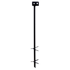 Tie Down Engineering 4 In. x 30 In. Black Iron Double Head Earth Anchor (4
