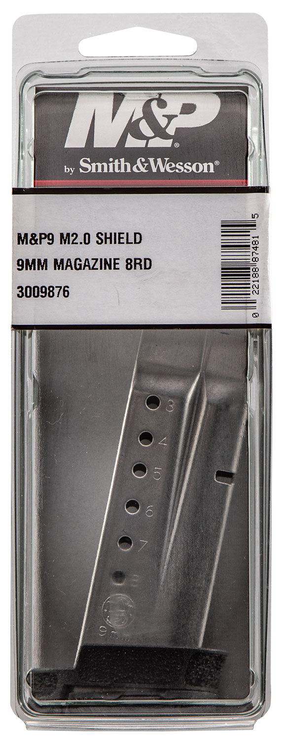 Smith & Wesson 3009876 S&W M&P  9mm Luger Shield M2.0 8rd Black