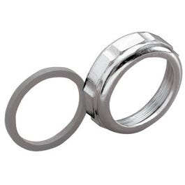 Drain Slip Joint Nut, Chrome-Plated, 1.5 x 1.25-In.