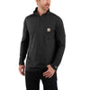 Carhartt Force Relaxed Fit Midweight Long-Sleeve Quarter-Zip Mock-Neck T-Shirt (Black)