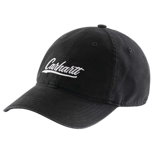 Carhartt Canvas Script Graphic Cap (Black, OS)