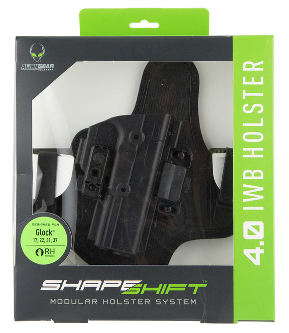 Alien Gear Holsters SSIW0759RHXX ShapeShift 4.0 Compatible with Glock 43 Polymer Black