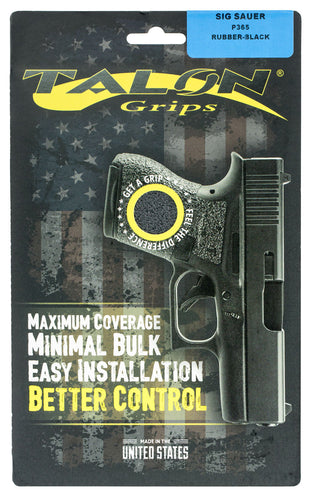 Talon Grips 021R Adhesive Grip  Sig P365 Textured Black Rubber