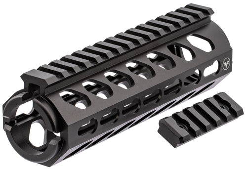 Firefield FF34053 Edge Carbine Matte Black Hardcoat Anodized 6061-T6 Aluminum 6.625 with 2-Piece Keymod Rail