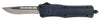 Cobra Tec Knives MNYCTK1MDS CTK-1 Medium 3 Drop Point Part Serrated D2 Steel NYPD Blue Aluminum Handle OTF