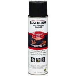 Industrial Choice Precision Line Marking Spray Paint, Black, 17-oz. Inverted