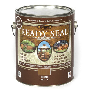 Ready Seal Exterior Wood Stain and Sealer -  Pecan, 1 Gallon (1 Gallon, Pecan)