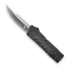 Cobra Tec Knives SWCTLWDNS Lightweight  3.25 Drop Point Plain D2 Steel Stonewashed Aluminum Handle OTF