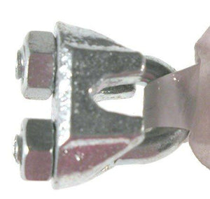 Campbell 1/4" Wire Rope Clip, Electro-Galvanized