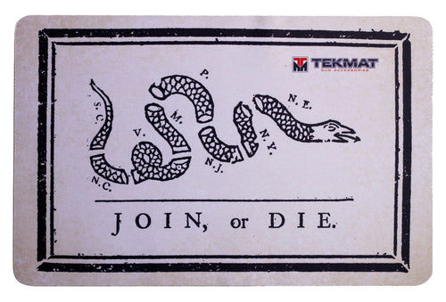 TekMat TEKR17JOIN Original Cleaning Mat  Join or Die Snake 11 x 17