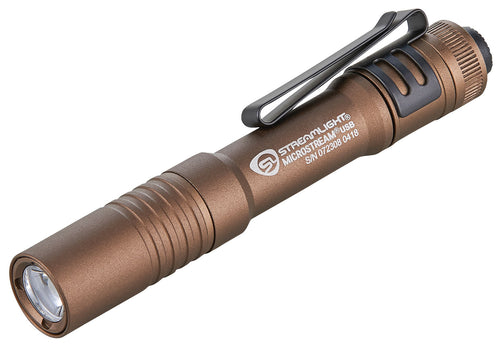 Streamlight 66608 Microstream USB 50/250 Lumens C4 LED Aluminum Coyote Lithium Ion