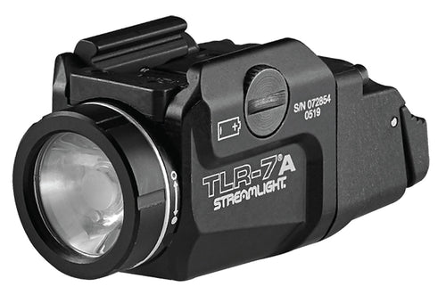 Streamlight 69424 TLR-7 A Flex Weapon Light With Low/High Switch Clear LED 500 Lumens CR123A Lithium Battery Black Anodized Aluminum