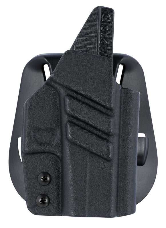 1791 Gunleather TACPDHOWBGLOCK43BLKR TAC-PDH  Black Kydex OWB fits Glock 43, 43x Right Hand
