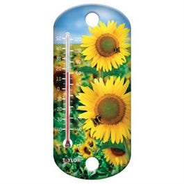 8-Inch Sunflower Outdoor Thermometer