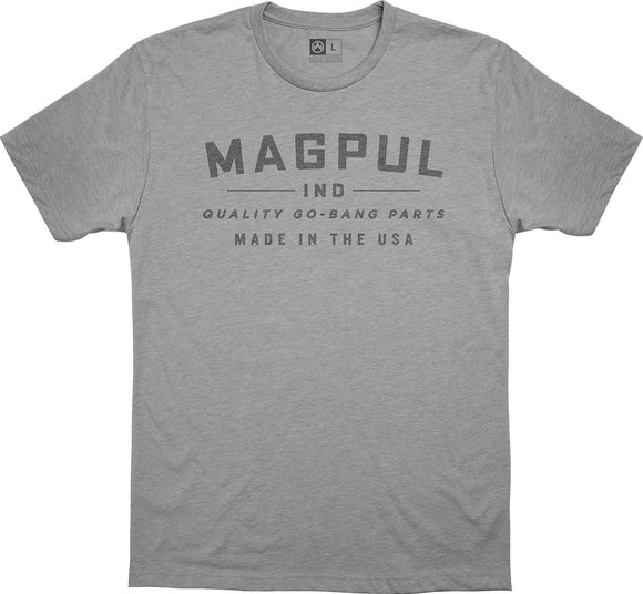 Magpul MAG1112-030-3X Go Bang Parts  Athletic Heather 3XL Short Sleeve