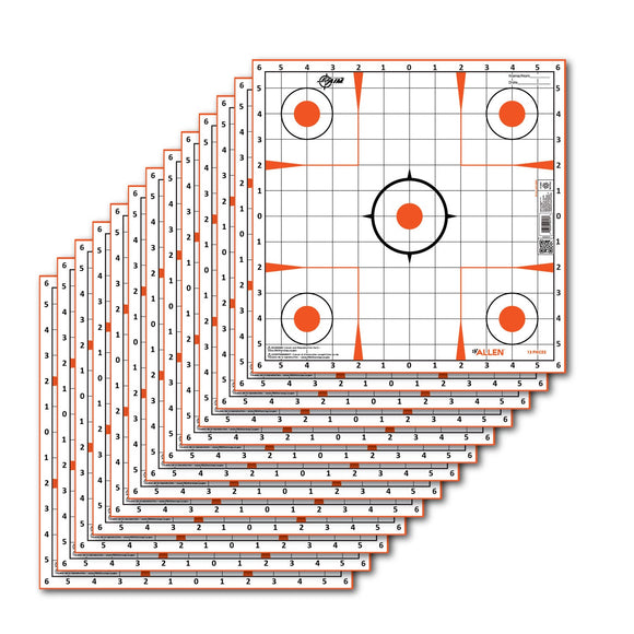 Allen 15333 EZ Aim  Sight-In Grid Paper Target 12