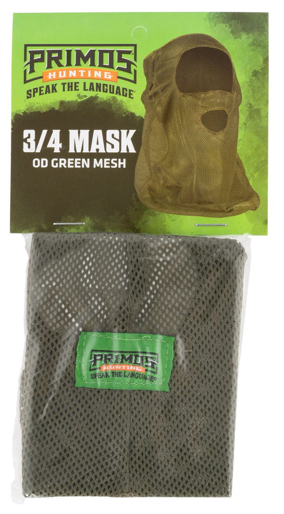 Primos PS6662 Mesh  OD Green 3/4 Face Mask OSFA