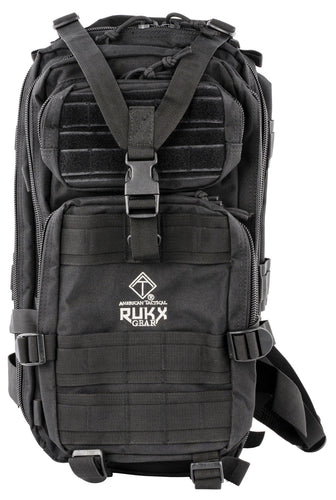 RUKX GEAR  Tactical 1 Day 600D Polyester 18 x 11 x 11 Black