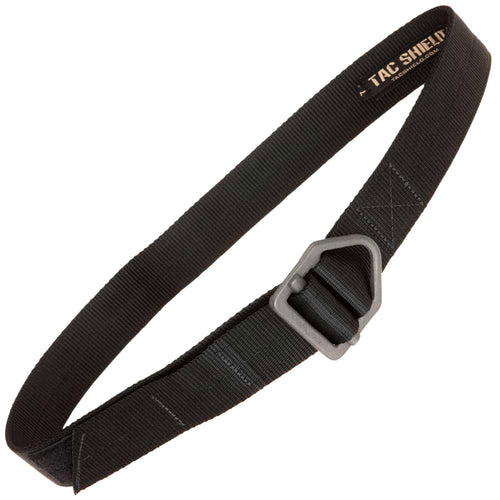 TACSHIELD (MILITARY PROD) T32SMBK Tactical Riggers Belt 30-34 Double Wall Webbing Black Small 1.75 Wide