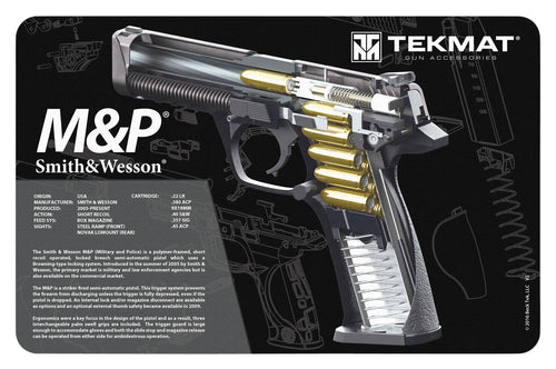 TekMat TEKR17SWMPCA Original Cleaning Mat  S&W M&P 3D Cutaway 11 x 17