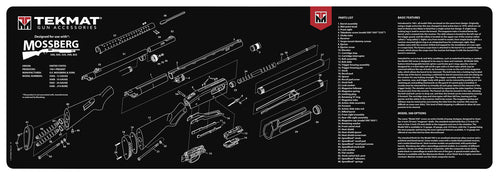 TekMat TEKR36MOSSBERGG Original Cleaning Mat  Mossberg Shotgun Parts Diagram 12 x 36