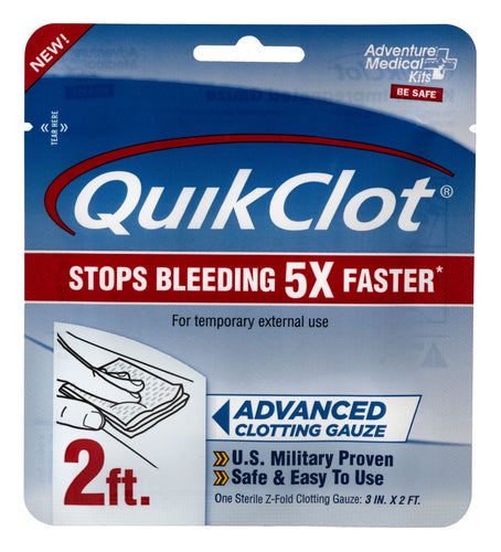 Adventure Medical Kits 50200025 QuikClot  Clotting Gauze 3 x 2'