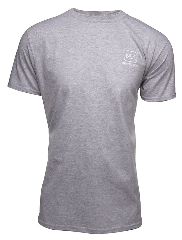 Glock AA75122 Pursuit Of Perfection  Gray 3XL Short Sleeve