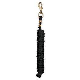 Horse Lead Rope, Black Poly, 10-Ft.