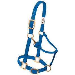 Horse Halter With Snap, Adjustable, Blue Nylon, 1-In., Average/Yearling
