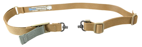 Blue Force Gear VCAS2TO1RED125AACB Vickers 221 Sling with RED Swivel 1.25 W One-Two Point Coyote Tan Cordura Nylon