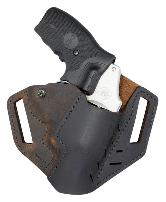 Versacarry REV201 Revolver  Distressed Brown Buffalo Leather OWB S&W J Frame,Ruger LCR/SP101 Right Hand
