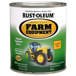 Farm Equipment Enamel Paint, Caterpillar Yellow, 1-Qt.