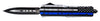 Templar Knife LBTB131 Back The Blue  3.50 Dagger Plain Black 440C Stainless Steel Blue/White/Black Zinc Aluminum Alloy Handle OTF