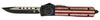 Templar Knife MBRF331 Betsy Ross Flag Slim 3.50 Drop Point Plain Black 440C Stainless Steel Betsy Ross Flag Zinc Aluminum Alloy Handle OTF