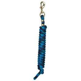 Horse Lead Rope, Navy/Blue/Turquoise Poly, 5/8-In. x 10-Ft.