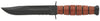 Ka-Bar 1252 USMC Short 5.25 Clip Point Part Serrated 1095 Cro-Van Leather Handle Fixed