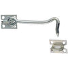 Gate Hook With Plate Staples, Zinc/Steel, 5-In.
