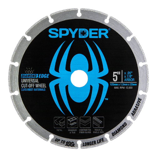 Spyder 5-IN Diamond Bite™ Universal Cut-Off Wheel (5)