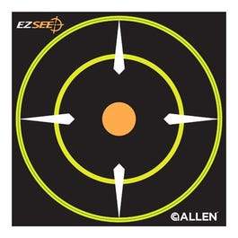 EZ See Bullseye Target, Adhesive, Black, 6-In., 12-Pk.