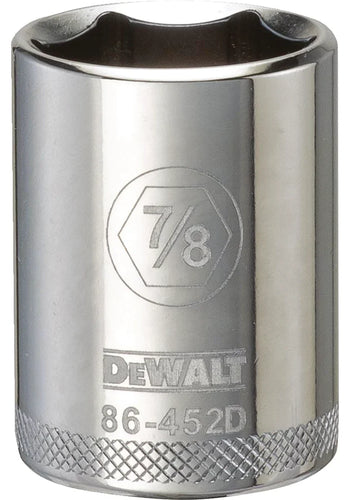 DeWalt 1/2 in Drive 6 pt Standard Socket 7/8 in (1/2 x 7/8)