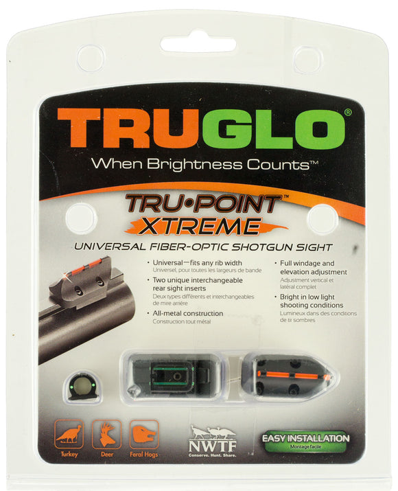 Truglo TG960 Tru-Point Extreme Deer/Turkey Universal Shotgun Red/ Green Fiber Optic Black