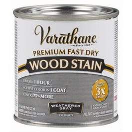 Fast Dry Interior Wood Stain, Oil-Based, Weathered Gray, 1/2-Pint