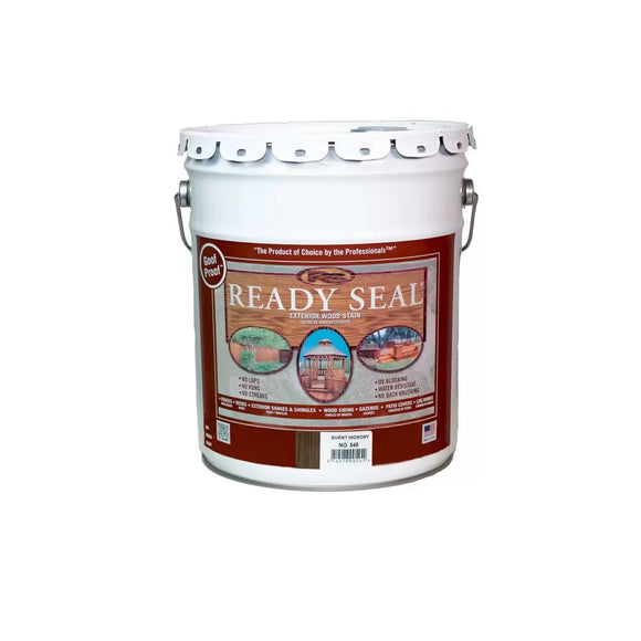 Ready Seal Exterior Wood Stain and Sealer - Burnt Hickory , 5 Gallon (5 Gallon, Burnt Hickory)