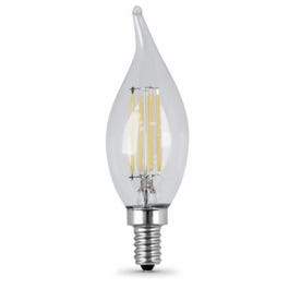 LED Filament Bulbs, Flame Tip, Candelabra Base, Soft White, 300 Lumens, 8.5-Watts, 2-Pk.