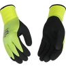 Kinco HYDROFLECTOR™ WATERPROOF HI-VIS GREEN LINED THERMAL KNIT SHELL & DOUBLE-COATED LATEX (XL)