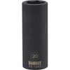 Metric Deep Impact Socket, 6-Point, Black Oxide, 1/2-In. Drive, 120mm