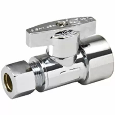 B & K Industries Water Supply Line Angle Valves 1/2” x 3/8” (1/2” x 3/8”)