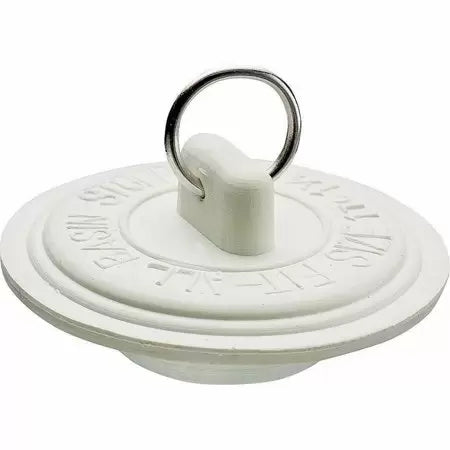 Plumb Pak Drain Stoppers 1-13/8. Duo Fit White Rubber (1-13/8)