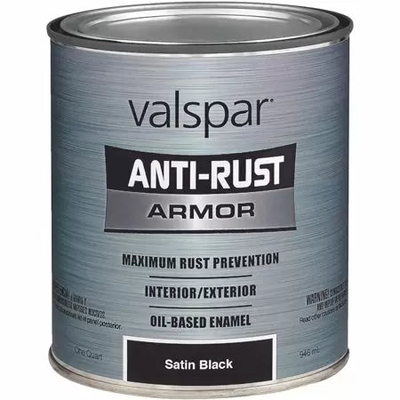 Valspar® 4000™ Alkyd Enamel  1 Quart Satin Black (1 Quart, Satin Black)