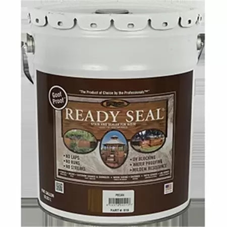 Ready Seal Exterior Wood Stain and Sealer - Pecan , 5 Gallon (5 Gallon, Pecan)